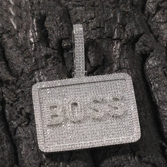 Ice Stone 5A Zircon Rectangle Full CZ Custom Pendant Necklace