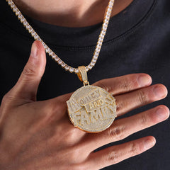 Ice Stone Hip Hop Gold Plated Rapper 5A Diamond Cuban Pendant