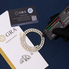 Ice Stone VVS Moissanite Iced Out Tennis Bracelet