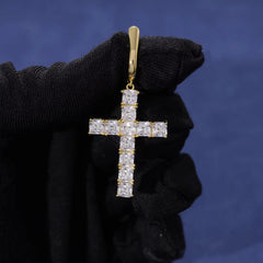 Ice Stone Hip Hop Iced Out 5A Zircon Cross Earrings