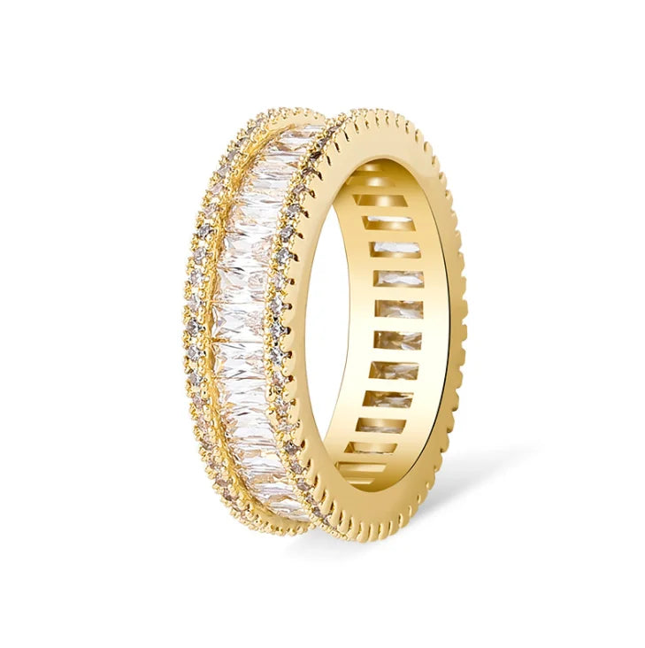 Wholesale Hip Hop CZ Oval Diamond Rings Jewelry For Wish/Amazon/Ebay Online Shop