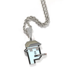 2022 INS hot iced out NFT pendant necklace metaverse Elements NFT design hip hop pendant necklace fashion jewelry