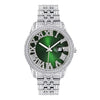Ice Stone Unique Hip Hop Luxury Pink Green Women’s Watch