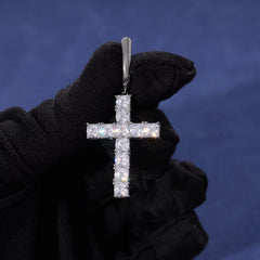 Ice Stone Hip Hop Iced Out 5A Zircon Cross Earrings