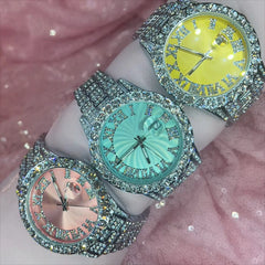 Ice Stone Full Diamond Bling Luxury Quartz Watch