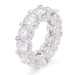 Ice Stone 2ct D Color Moissanite Silver Ring