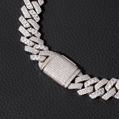 Ice Stone 18mm Mix Style Diamond Cuban Necklace