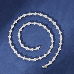 Ice Stone Iced Out VVS D Moissanite Honeycomb Necklace and Bracelet Set