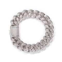 Ice Stone Gold Plated Cuban Link Bracelet