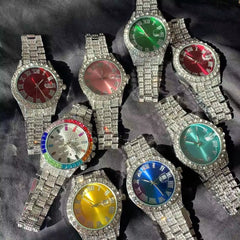Ice Stone Full Diamond Bling Luxury Quartz Watch