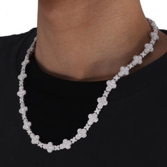 Ice Stone 10.5mm Moissanite Cross Cuban Necklace