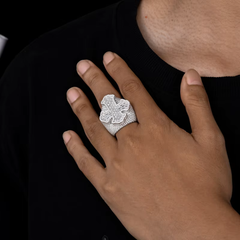 Ice Stone VVS Baguette Moissanite Hip Hop Ring