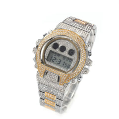 Ice Stone Hip Hop Men’s Iced Out Luxury Digital Watch
