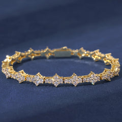 Ice Stone 3mm Diamond Tennis Chain Bracelet