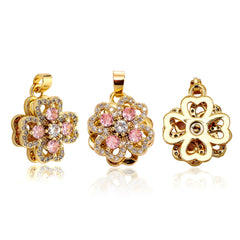 Ice Stone Four Leaf Clover Pendant Jewelry