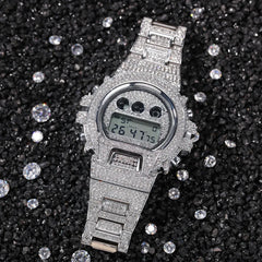 Ice Stone Hip Hop Men’s Iced Out Luxury Digital Watch