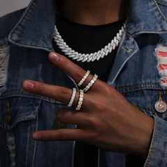 Ice Stone 4mm 0.3ct Moissanite Diamond S925 Silver Ring