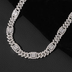 Ice Stone 18mm Iced Unique Cuban Necklace