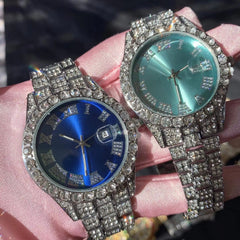 Ice Stone Full Diamond Bling Luxury Quartz Watch