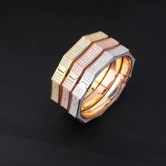 Ice Stone Hip Hop Full Diamond Iced Out Sterling Silver Bracelet