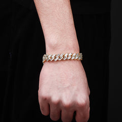 Ice Stone 12mm Iced Baguette Cuban Necklace