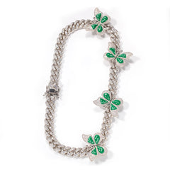 Ice Stone Hiphop Iced Out Butterfly Necklace