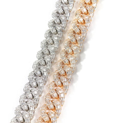 Ice Stone 20mm Punk Baguette CZ Cuban Chain