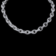 Ice Stone Iced Out Gold Platinum Cuban Chain