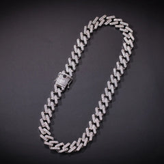 Ice Stone 18K Gold Iced Out Cuban Chain