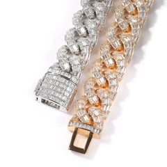 Ice Stone 20mm Punk Baguette CZ Cuban Chain
