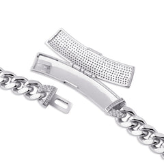 Ice Stone 12mm Gold Plated Cuban Chain