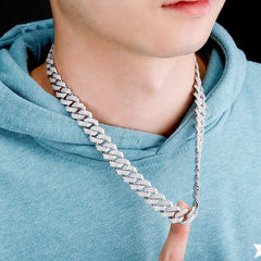 Ice Stone 14mm Iced Out CZ Cuban Chain