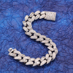 Ice Stone 18k Gold Plated CZ Miami Cuban Chain