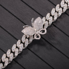 Ice Stone Women’s Iced Miami Cuban Necklace