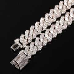 Ice Stone Full Iced Out CZ Miami Chain