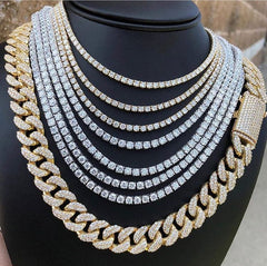 Ice Stone Gold Plated Iced Out Tennis Bracelet