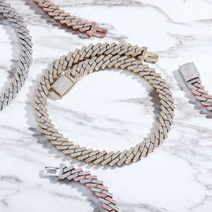 Ice Stone Gold Iced Cuban Link Necklace