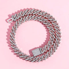 Ice Stone Gold Iced Cuban Link Necklace