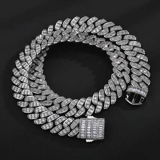 Ice Stone 16mm Cuban Link Iced Out Jewelry