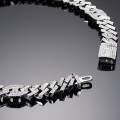 Ice Stone 15mm Rose Gold Cuban Necklace