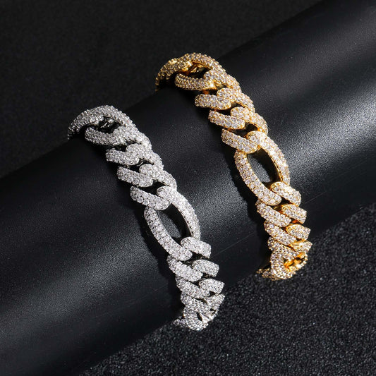 Ice Stone 12mm Diamond Cuban Link Hip Hop Chain