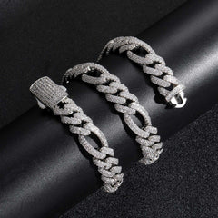 Ice Stone 12mm Diamond Cuban Link Hip Hop Chain