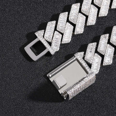 Ice Stone 20mm Baguette CZ Cuban Link Chain
