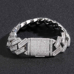 Ice Stone 20mm Baguette CZ Cuban Link Chain