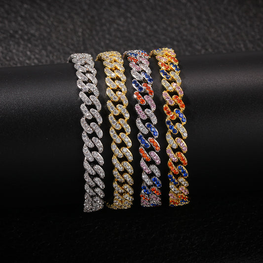 Ice Stone Personalized Initial Cuban Pendant Necklace