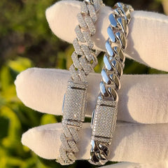 Ice Stone Necklace & Bracelet Combo (6mm–18mm)