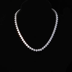 Ice Stone 3-4mm Prong Tennis Necklace