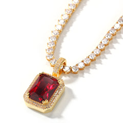 Ice Stone 3-4mm Prong Tennis Necklace