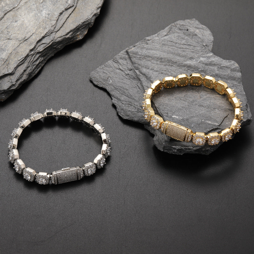 Ice Stone 10mm Tennis Chain Bracelet Women