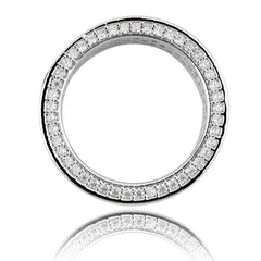 Ice Stone Black Silvery Iced Out Micro Pave Ring